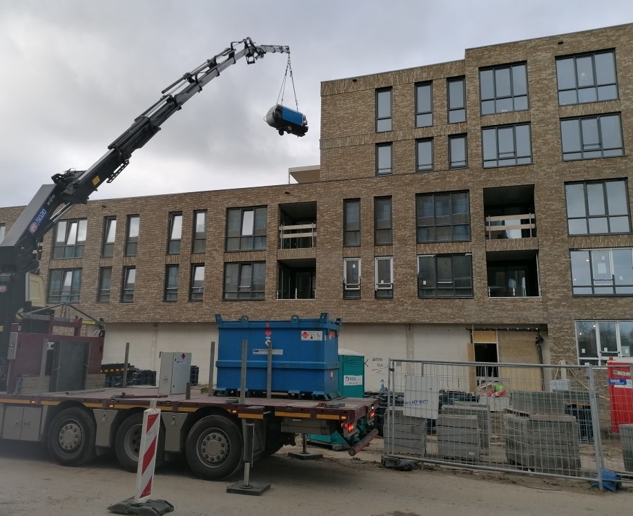 Verwarming en ventilatie voor nieuw appartementencomplex