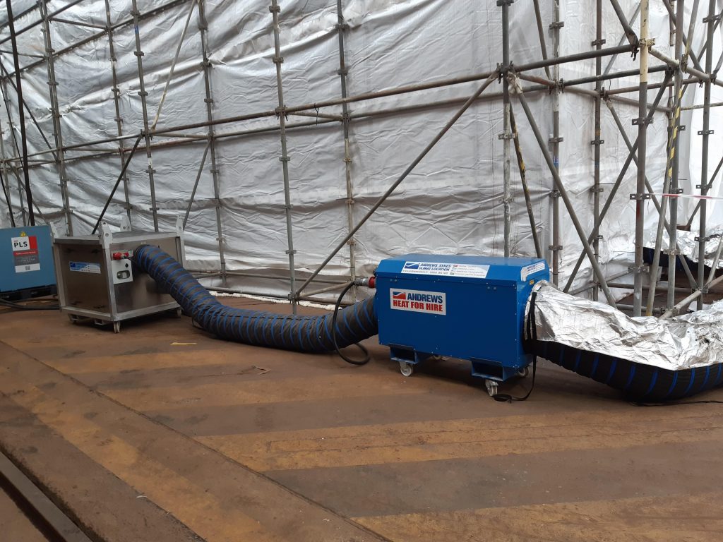 Verwarming én Ontvochtigingscombinatie bij renovatie van legerbasis