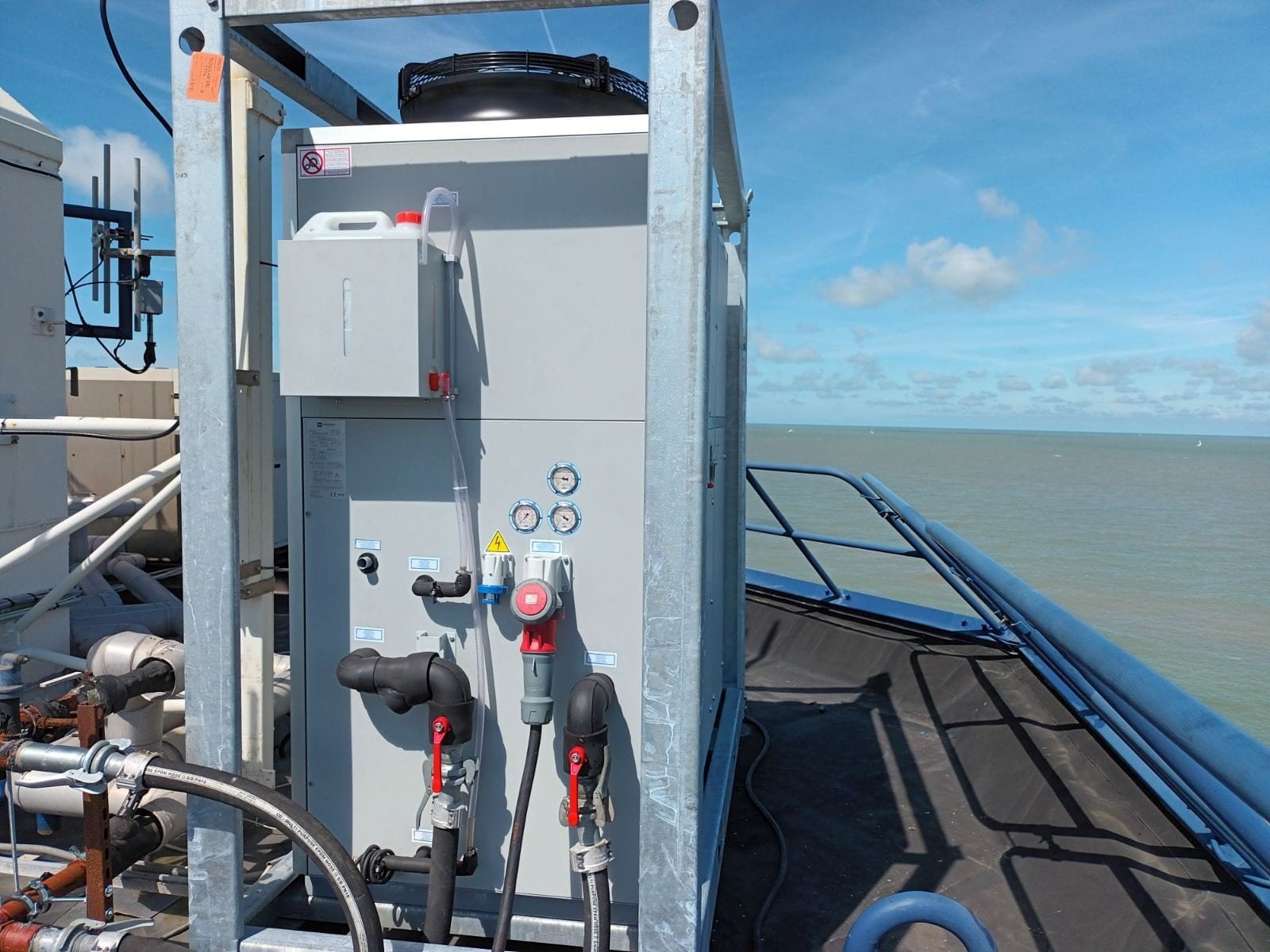 Een close-up van de FC175-koelmachine