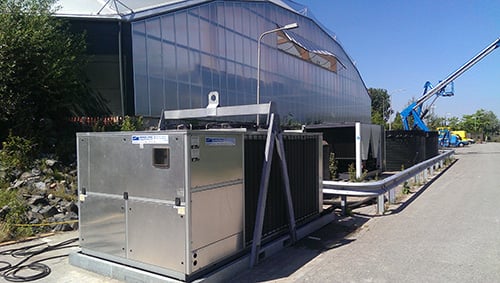 Vlinderverblijf met chillers Huur chiller Andrews Sykes koelt verblijf zeldzame vlinders